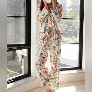 Michelle Morin Floral & Animal Print Women's Pajama Set